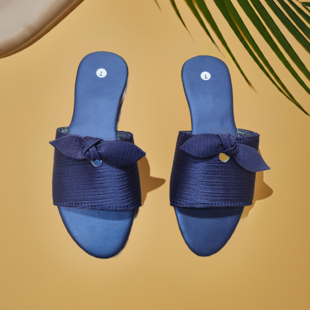 Ribbon Float Flat Slippers