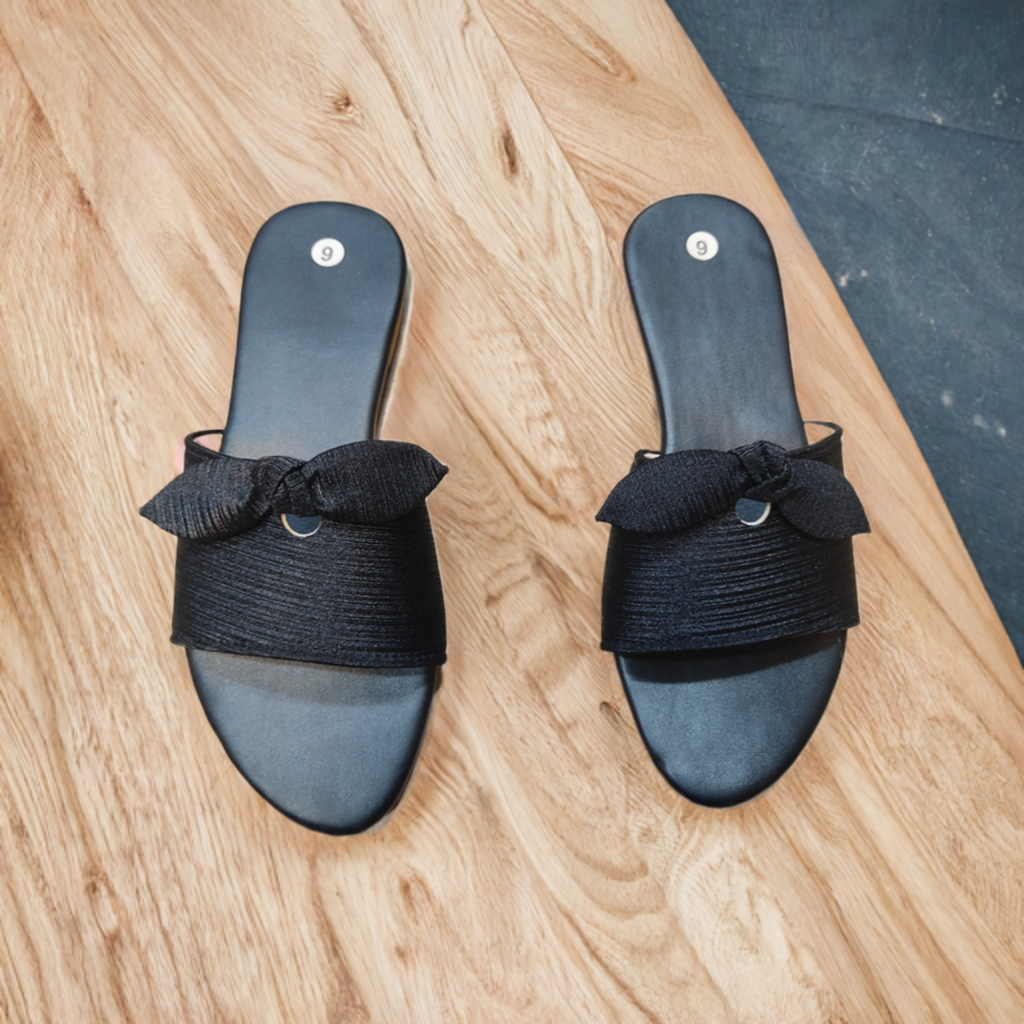 Ribbon Float Flat Slippers