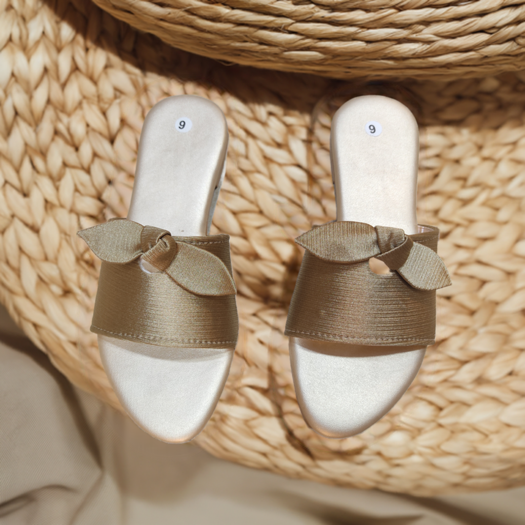 Ribbon Float Flat Slippers