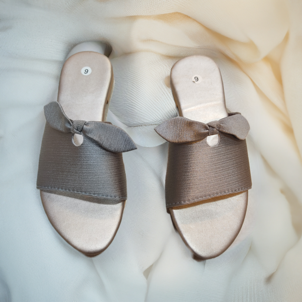 Ribbon Float Flat Slippers