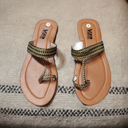 Toe-Loop Kolhapuri Slippers