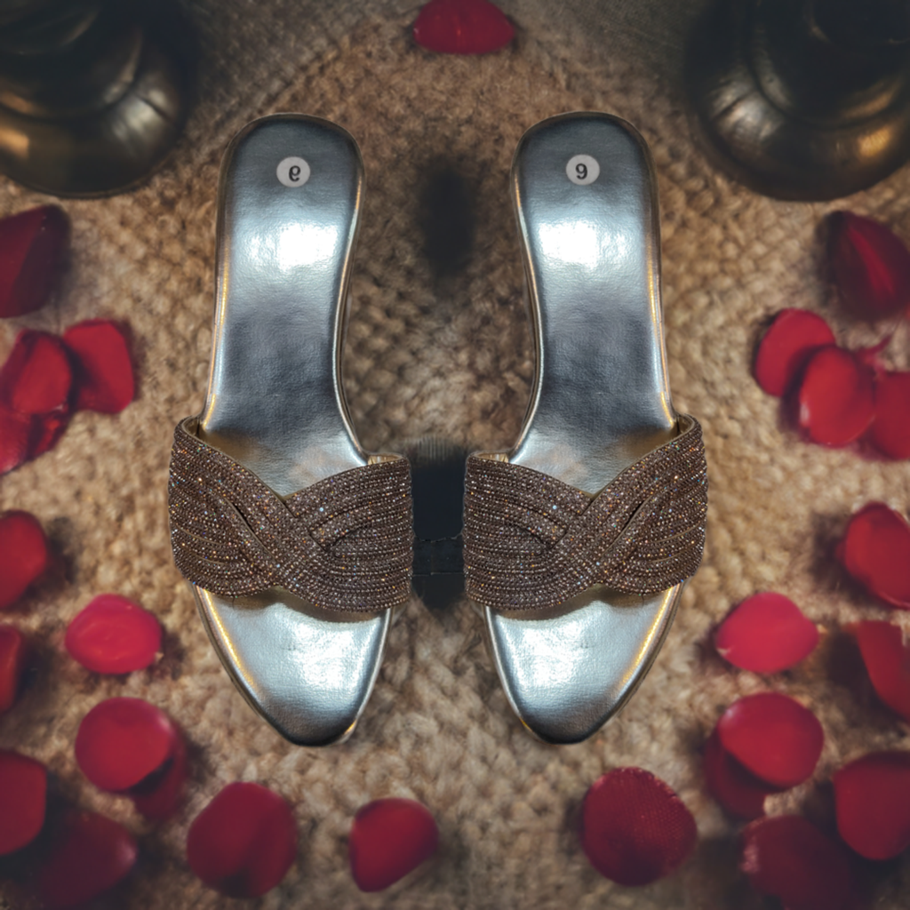 Chic Swirl Heels Slippers