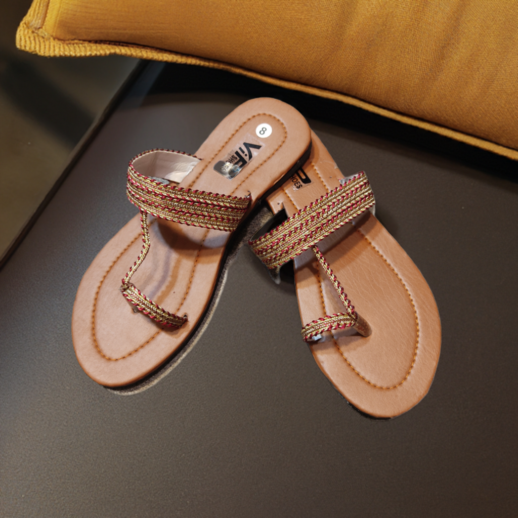Toe-Loop Kolhapuri Slippers