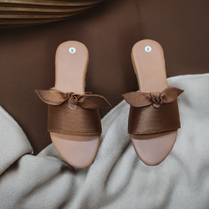 Ribbon Float Flat Slippers