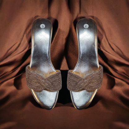 Chic Swirl Heels Slippers