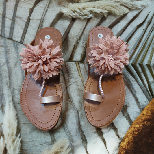 Flower Kolhapuri Slippers