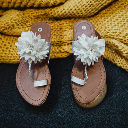 Flower Kolhapuri Slippers