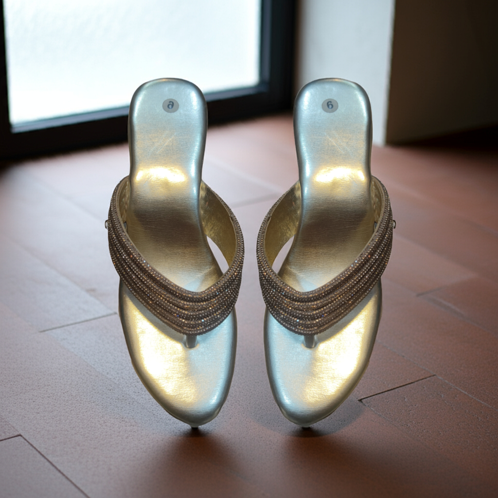 Luxe Spark Heels Slippers