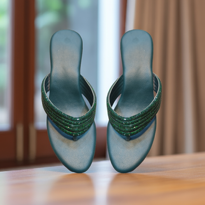 Luxe Spark Heels Slippers