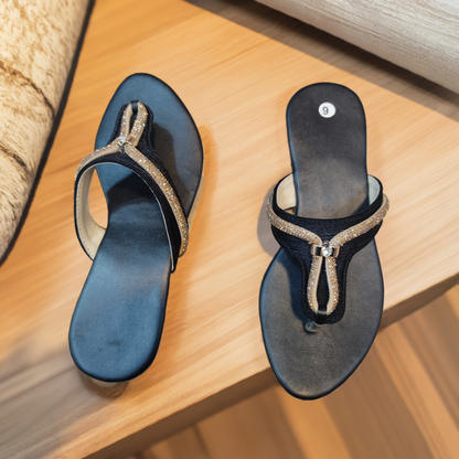 Elegant Drift Flat Slippers