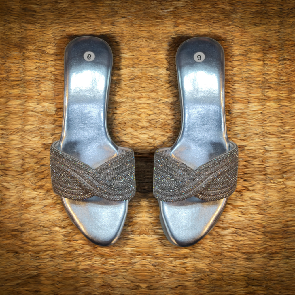Chic Swirl Heels Slippers