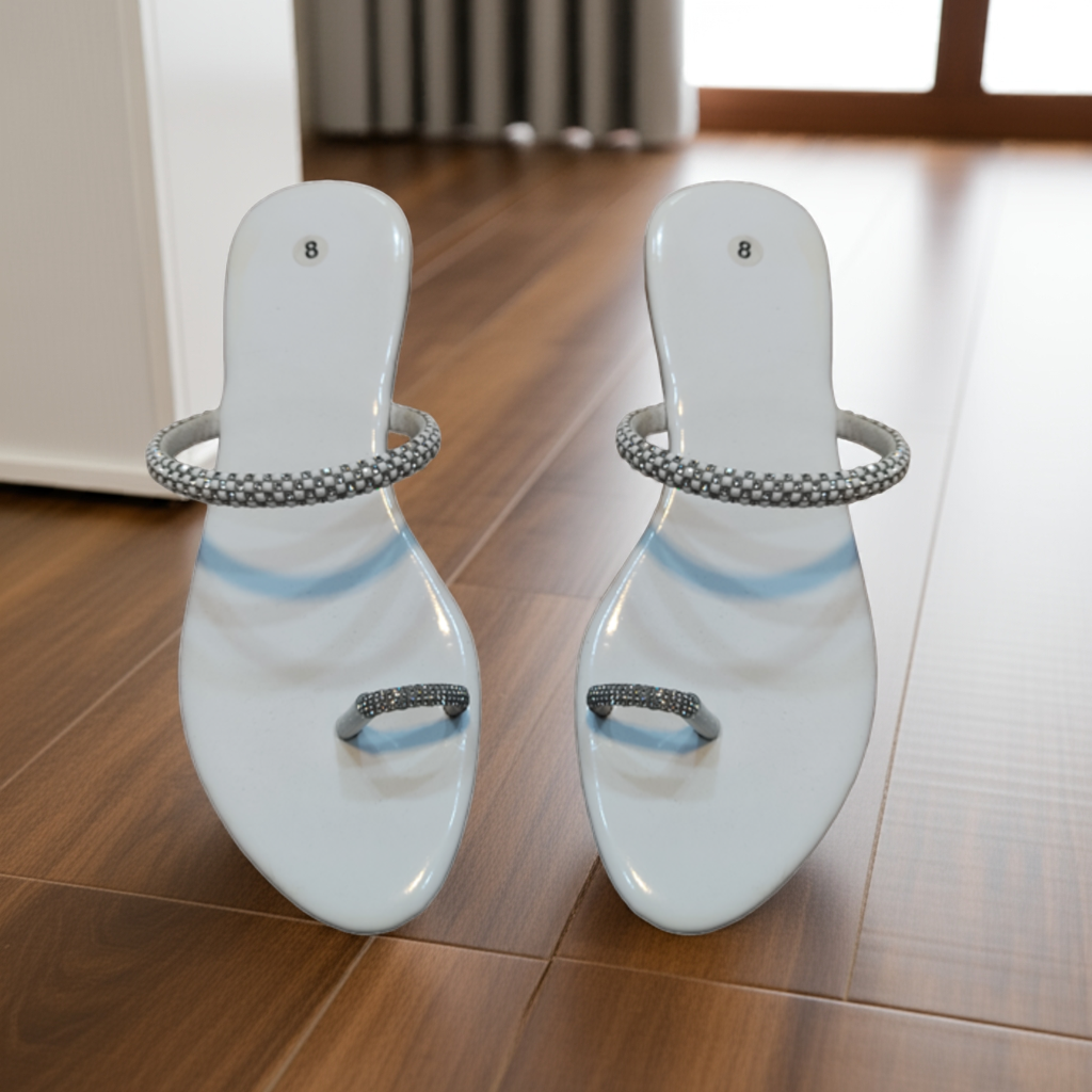 Sleek Ring Flat Slippers