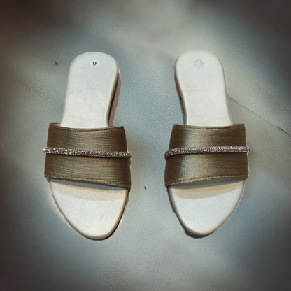 Radiant Royal Flat Slippers