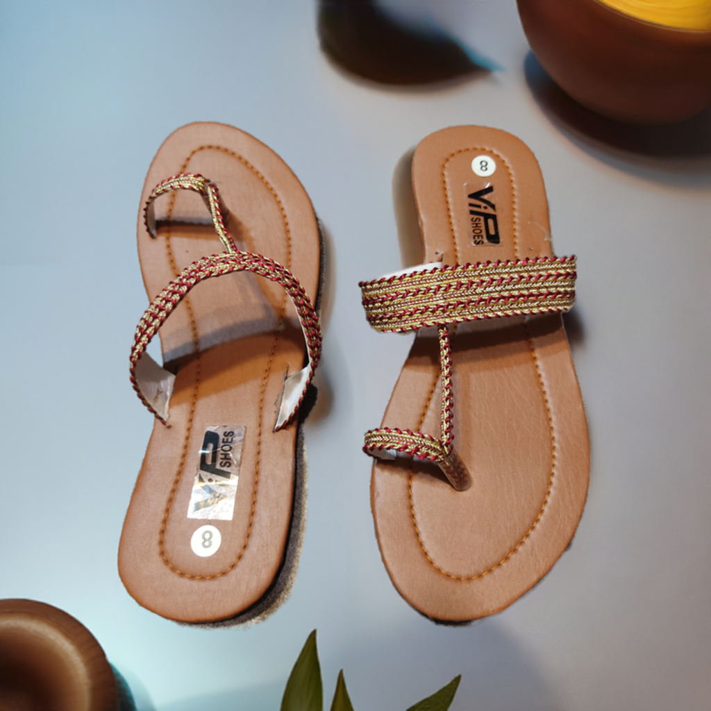 Toe-Loop Kolhapuri Slippers